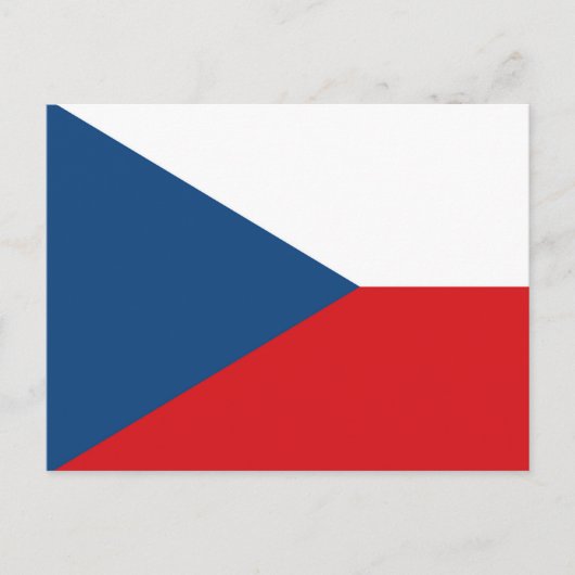 Carte Postale Drapeau République tchèque (Devant)