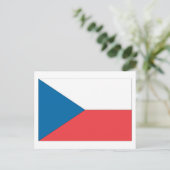 Carte Postale Drapeau République tchèque (Debout devant)