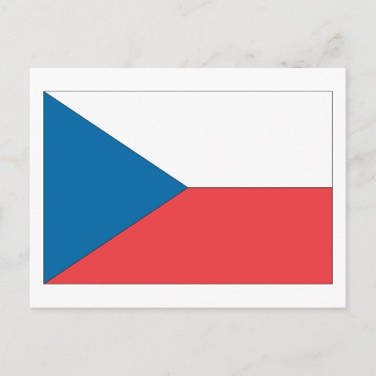 Carte Postale Drapeau République tchèque (Devant)