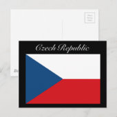 Carte Postale Drapeau République tchèque - Ceska Republika (Devant / Derrière)