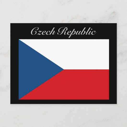 Carte Postale Drapeau République tchèque - Ceska Republika (Devant)