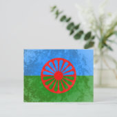 Carte Postale Drapeau romani (Debout devant)