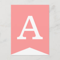 Drapeau rose et blanc do-it-yourself bannière de B