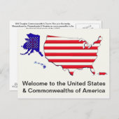 Carte postale drapeau rouge (Devant / Derrière)