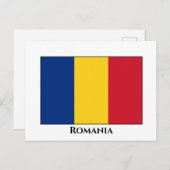 Carte Postale Drapeau roumain (Devant / Derrière)
