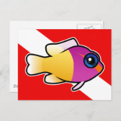 Carte Postale Drapeau Royal Dottyback (Devant / Derrière)