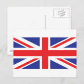 Carte Postale Drapeau Royaume-Uni/Union Jack (Devant / Derrière)
