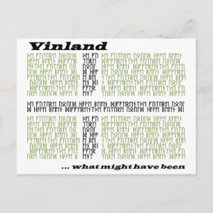 Carte Postale Drapeau Runic Vinland - Ce Qui Aurait Pu Être