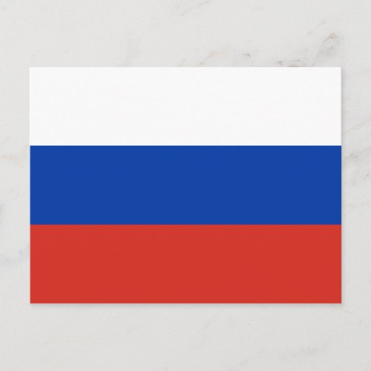 Carte postale drapeau russe (Devant)