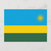 Carte Postale Drapeau rwandais, Drapeau du Rwanda (Devant)