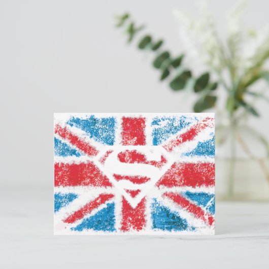 Carte Postale Drapeau S-Shield texturé (Debout devant)