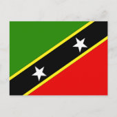 Carte Postale Drapeau Saint Christopher Nevis (Devant)