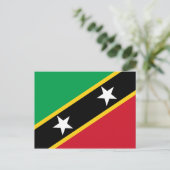 Carte postale Drapeau Saint-Kitts-et-Nevis (Debout devant)