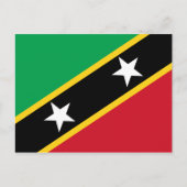 Carte postale Drapeau Saint-Kitts-et-Nevis (Devant)