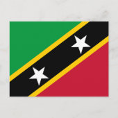Carte Postale Drapeau Saint-Kitts-et-Nevis (Devant)