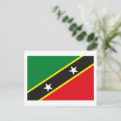 Carte postale Drapeau Saint-Kitts-et-Nevis (Debout devant)