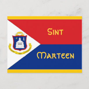 Carte Postale Drapeau Saint-Martin
