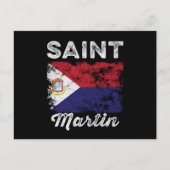 Carte Postale Drapeau Saint-Martin désorganisé (Devant)