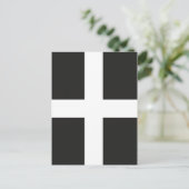 Carte Postale Drapeau Saint Piran Cornouailles Kernow (Debout devant)