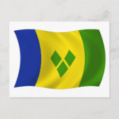 Carte postale Drapeau Saint-Vincent-Grenadines (Devant)