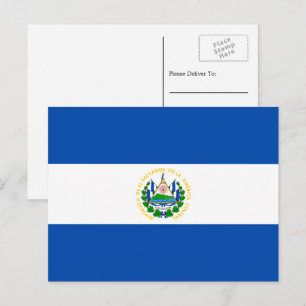 Carte Postale Drapeau salvadorien, Drapeau du Salvador