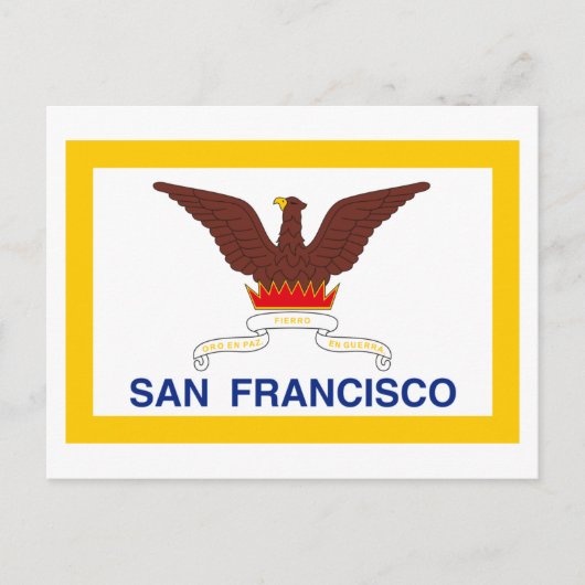 Carte Postale Drapeau San Francisco (Devant)