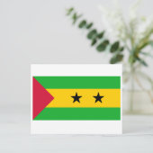 Carte postale Drapeau Sao Tomé-et-Principe (Debout devant)