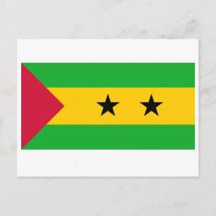 Carte postale Drapeau Sao Tomé-et-Principe