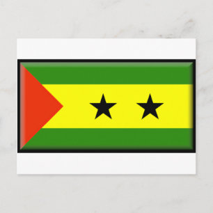 Carte Postale Drapeau Sao Tome Principe