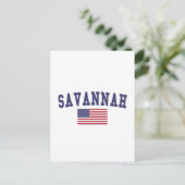 Carte Postale Drapeau Savannah US (Debout devant)