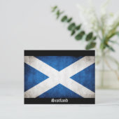 Carte Postale Drapeau Scotland Grunge (Debout devant)