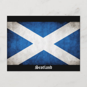 Carte Postale Drapeau Scotland Grunge