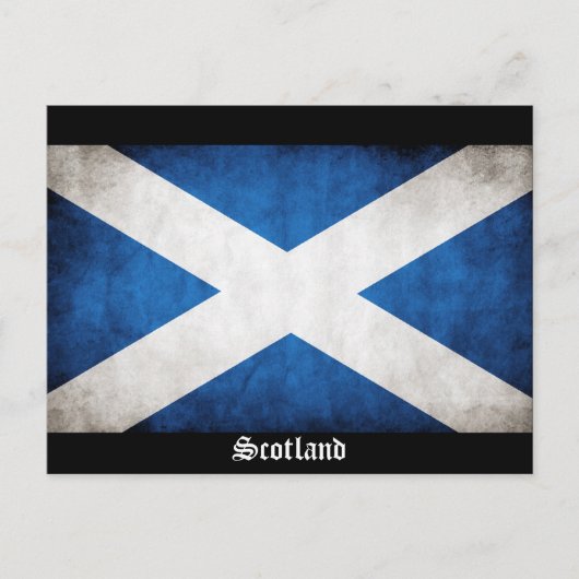 Carte Postale Drapeau Scotland Grunge (Devant)