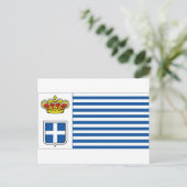 Carte Postale Drapeau Seborga (Debout devant)