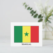 Carte Postale Drapeau sénégalais (Debout devant)