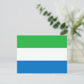 Carte Postale Drapeau Sierra Leone (Debout devant)