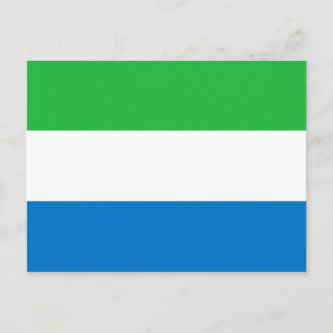Carte Postale Drapeau Sierra Leone