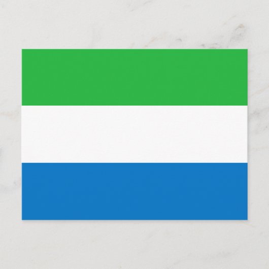 Carte Postale Drapeau Sierra Leone (Devant)