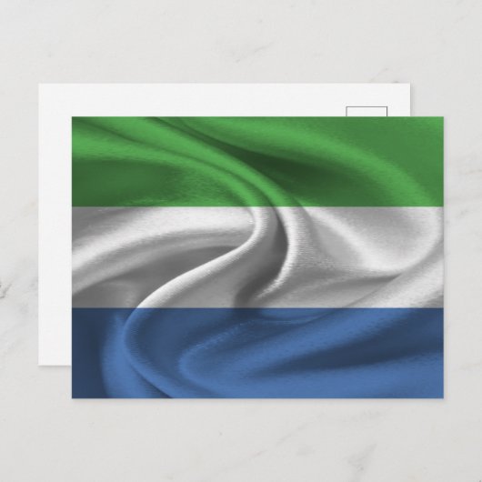 Carte Postale Drapeau Sierra Leone (Devant / Derrière)