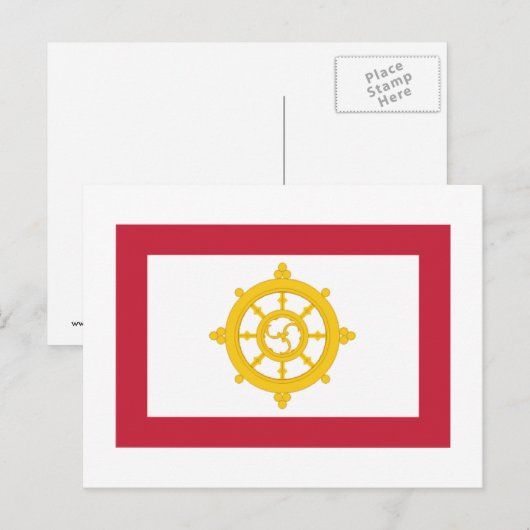 Carte Postale Drapeau Sikkim (Devant / Derrière)