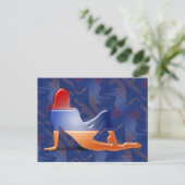 Carte Postale Drapeau Silhouette pour fille arménienne (Debout devant)