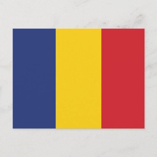 Carte Postale Drapeau simple de la Roumanie (Devant)