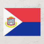 Carte Postale Drapeau Sint Maarten (Devant)