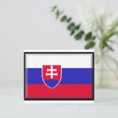 Carte Postale Drapeau Slovaquie (Debout devant)