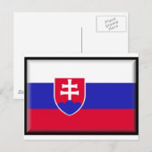 Carte Postale Drapeau Slovaquie (Devant / Derrière)