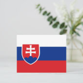 Carte Postale Drapeau Slovaquie (Debout devant)
