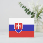 Carte Postale Drapeau Slovaquie (Debout devant)