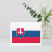 Carte postale Drapeau Slovaquie (léger) (Debout devant)