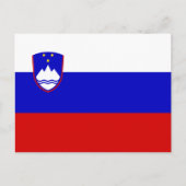 Carte Postale Drapeau slovène, Drapeau de la Slovénie (Devant)