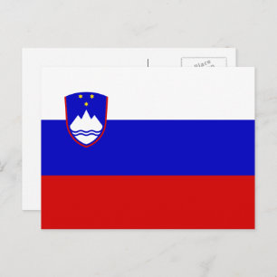 Carte Postale Drapeau slovène, Drapeau de Slovénie